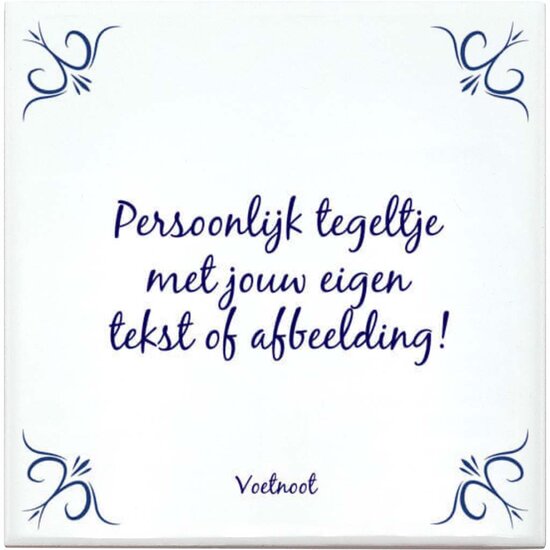 Delfts Blauw tegeltje (nr.2)