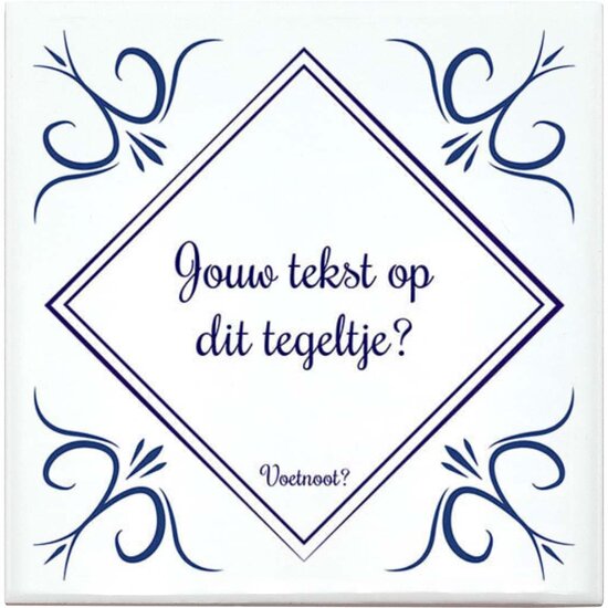 Delfts Blauw tegeltje