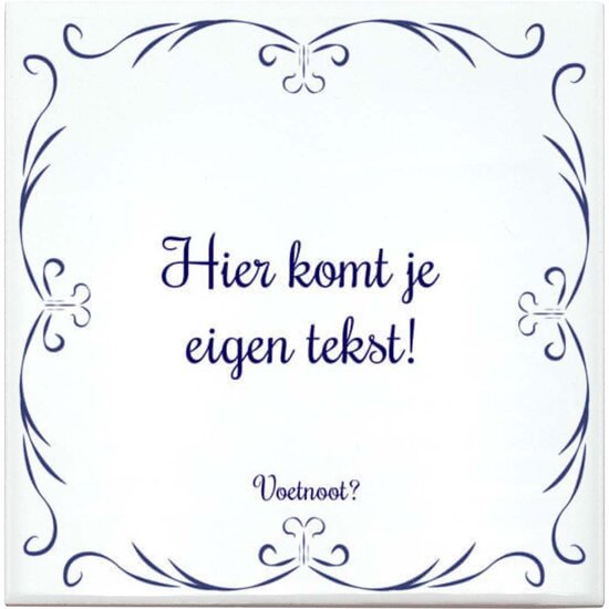 Delfts Blauw tegeltje
