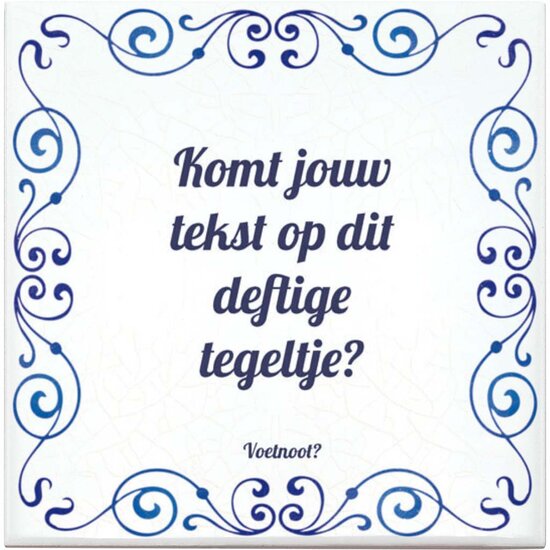 Tegeltje Blauw (nr.26)