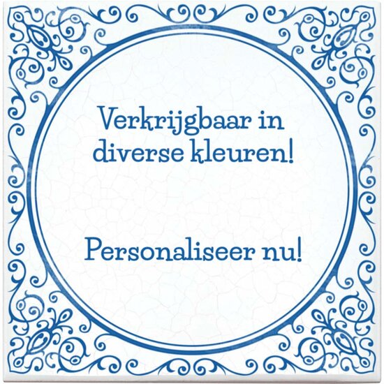 Delfts Blauw tegeltje