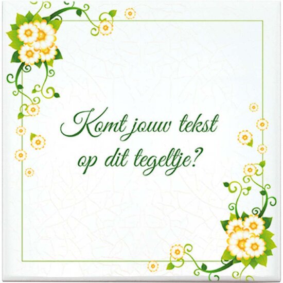 Tegeltje Bloemen (nr.42)