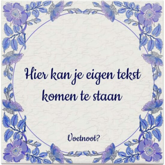 Delfts Blauw tegeltje (nr.19)