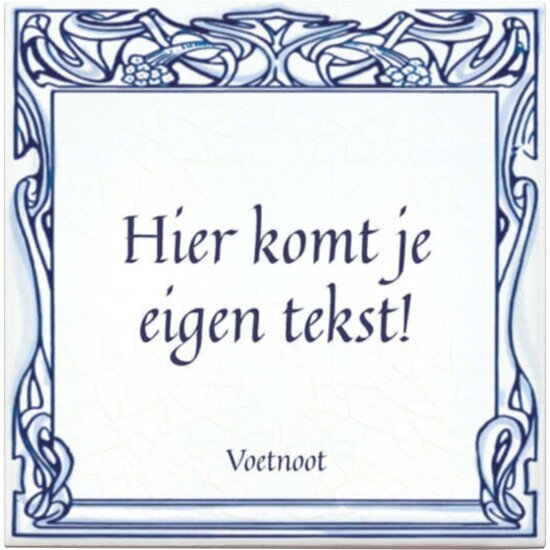 Delfts Blauw tegeltje (nr.20)