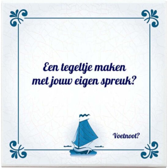 Zeilen tegeltje