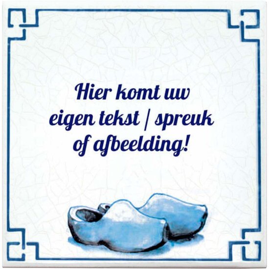Tegeltje met klompen (nr.52)