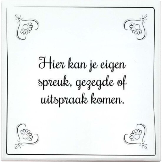 Herdenking tegeltje (nr.1)