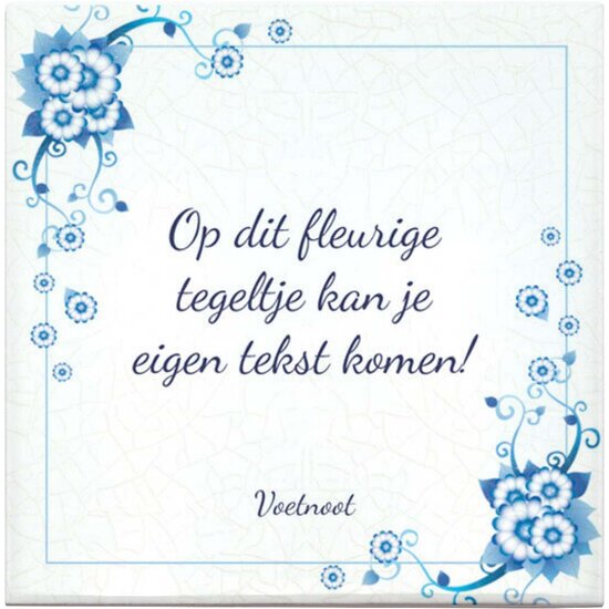 Tegeltje Blauw (nr.34)