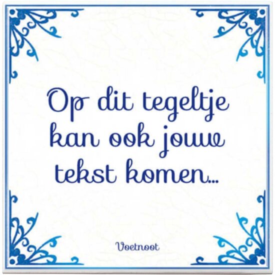 Tegeltje Blauw (nr.37)