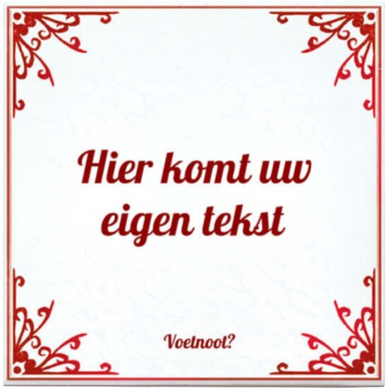 Tegeltje Rood (nr.54)