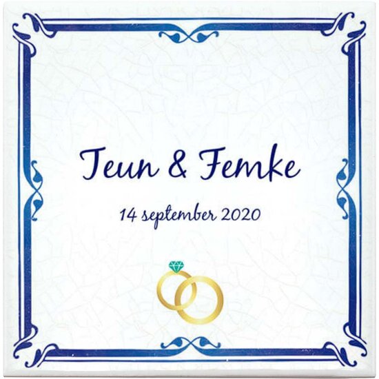 Huwelijk tegeltje (nr.33)