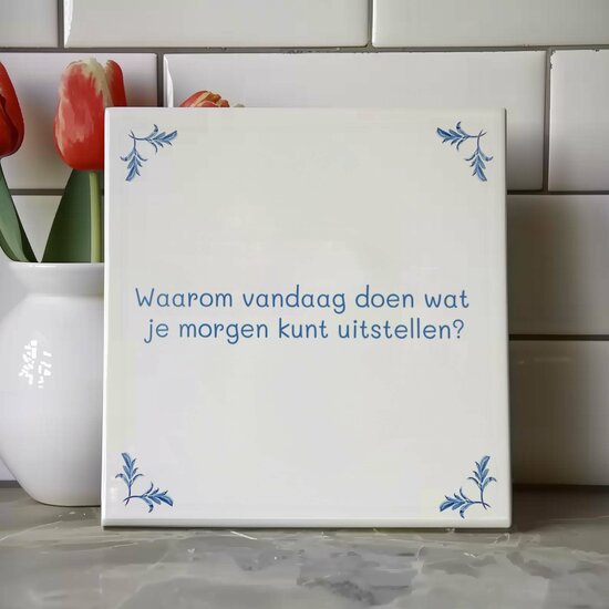 Delfts Blauw tegeltje