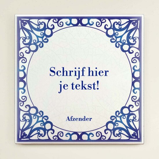 Delfts Blauw tegeltje nr. 30