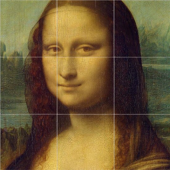 Tegeltableau Mona Lisa
