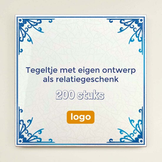 200 tegeltjes met eigen ontwerp