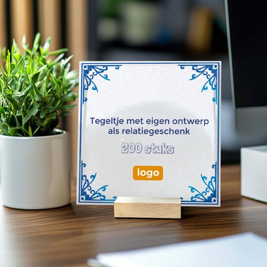 200 tegeltjes met eigen ontwerp