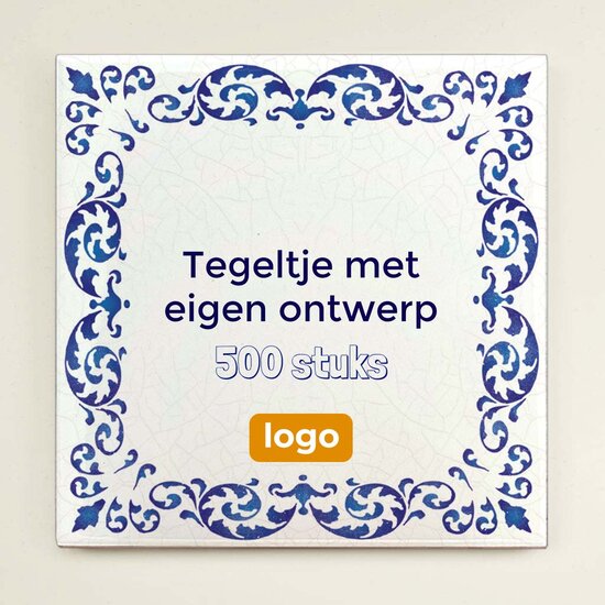 500 tegeltjes met eigen ontwerp