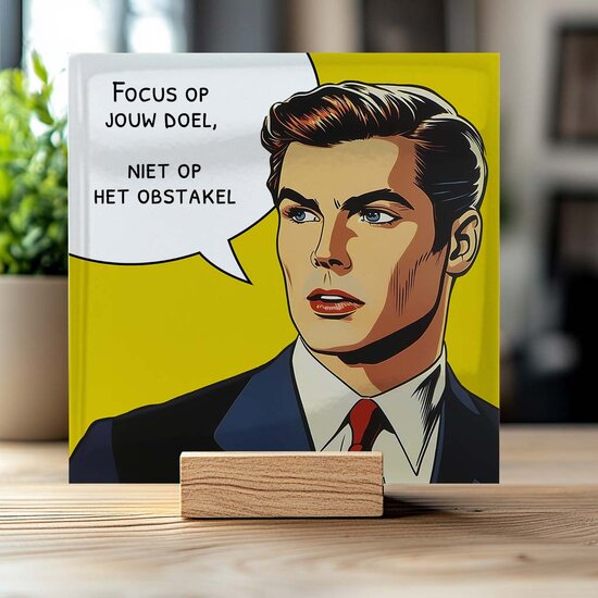 Tegeltje - Pop Art (Man)