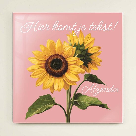 Tegeltje - Zonnebloem