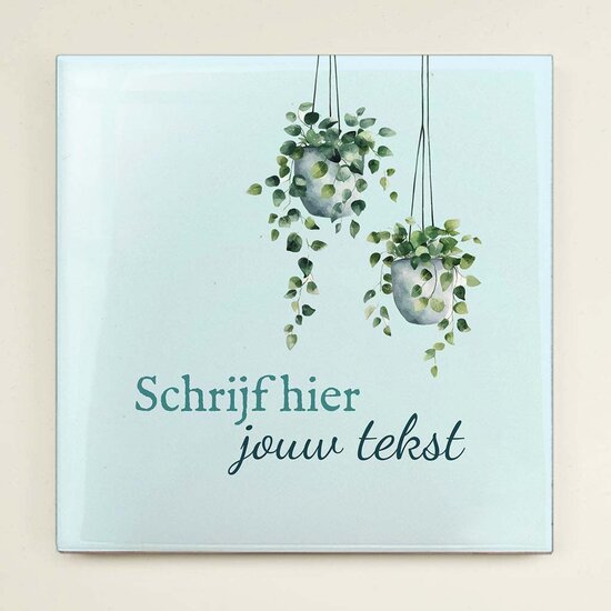 Tegeltje - Hangplant