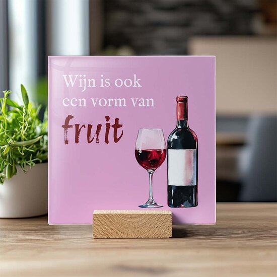 Tegeltje - Wijn