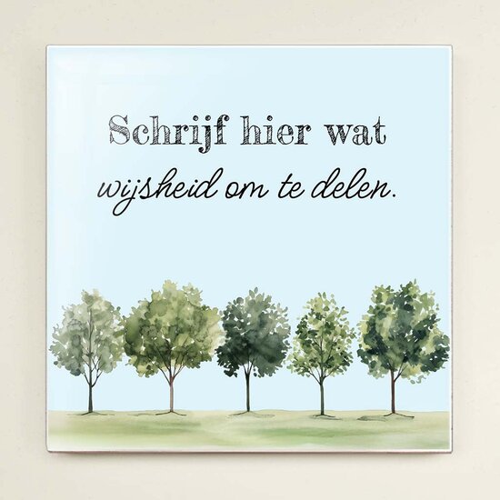 Tegeltje - Bomen
