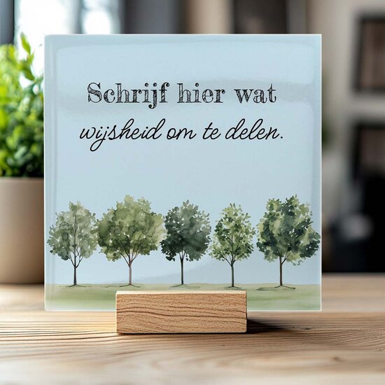 Tegeltje - Bomen