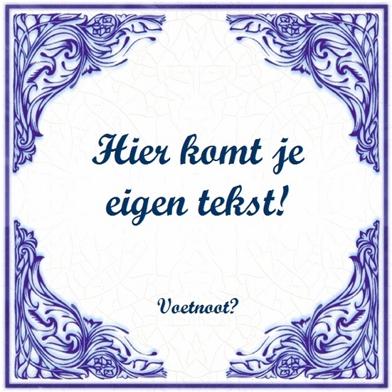 Delfts Blauw tegeltje (nr.61)