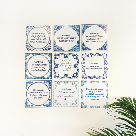 Delfts Blauwe tegelsticker (nr.23)