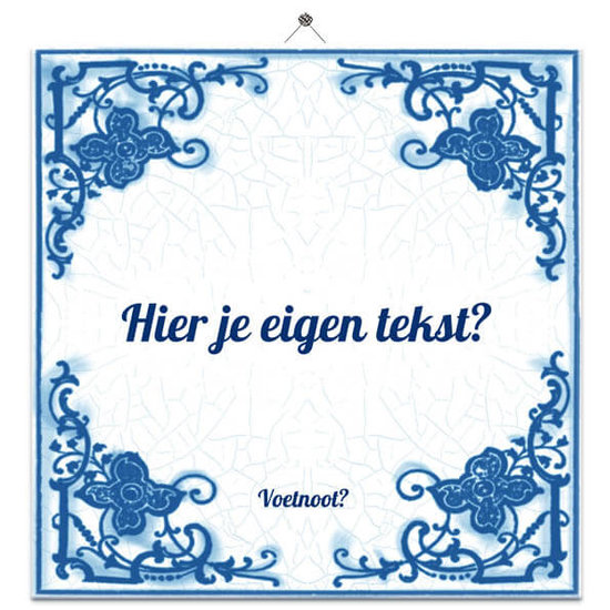 Delfts Blauw tegeltje (nr.23 - licht)
