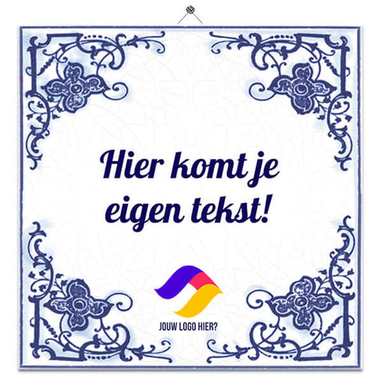 Delfts Blauw tegeltje (nr.23 met logo)