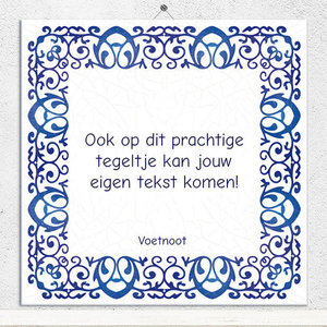 Tegeltje Blauw (nr. 25)