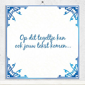 Tegeltje Blauw (nr. 37)