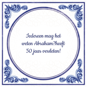 tekst 50 jaar abraham tekst 50 jaar abraham