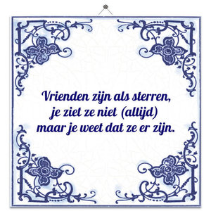 Tegeltje met spreuk 3