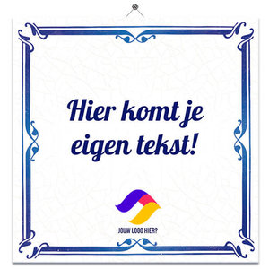 Delfts Blauw tegeltje (nr. 33 met logo)
