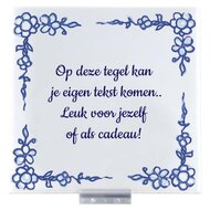 Vrolijk Delfts Blauw tegeltje
