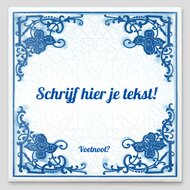 Delfts Blauw tegeltje nr. 23 licht