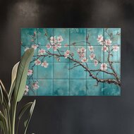 Tegeltableau Bloesem