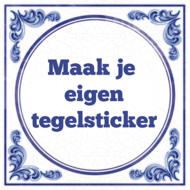 Delfts Blauwe Tegelsticker Nr62 huismerk kopen in de aanbieding