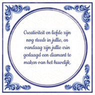 Creativiteit En Liefde Zijn Nog Steeds In Jullie En Vandaag Erin Geslaagd Een Diamant Te Maken Van Het Huwelijk huismerk kopen in de aanbieding Creativiteit En Liefde Zijn Nog Steeds In Jullie En Vandaag Erin Geslaagd Een Diamant Te Maken Van Het Huwelijk huismerk kopen in de aanbieding