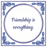 Friendship Is Everything huismerk kopen in de aanbieding