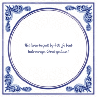 Het Leven Begint Bij 40 Je Bent Halverwege Goed Gedaan huismerk kopen in de aanbieding