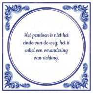Het Pensioen Is Niet Einde Van De Weg Is Enkel Een Verandering Richting huismerk kopen in de aanbieding