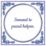 Iemand Te Paard Helpen huismerk kopen in de aanbieding