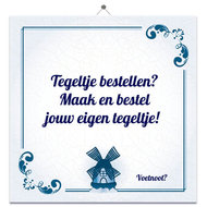 Tegeltje Blauw Nr56 huismerk kopen in de aanbieding